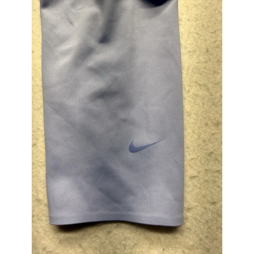 Nike One Luxe Women's Mid-Rise Crop Leggings Size L Purple Wild Berry AT3100-569